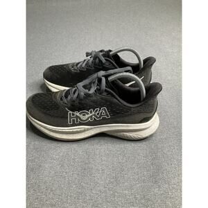 Hoka One One Mach 6 Womens Black And White Size 7.5 Running Shoes 1147810 BWHT